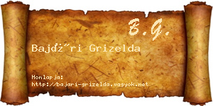 Bajári Grizelda névjegykártya